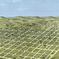 Leavenworth, Kansas in 1869 - Bird's Eye View Map, Aerial Map, Panorama, Vintage map, Antique map, Reproduction, Framable map, Fine Art - Thumbnail 4