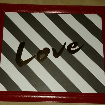 Framed "love" 8x10 inspirational glimmer quotes collection  