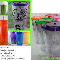 Personalized Tumbler,  VARSITY CHEER MOM 16oz - Thumbnail 2