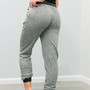 Pant - Lounge fit w/ Zipper Pocket & Tie - Grey-2