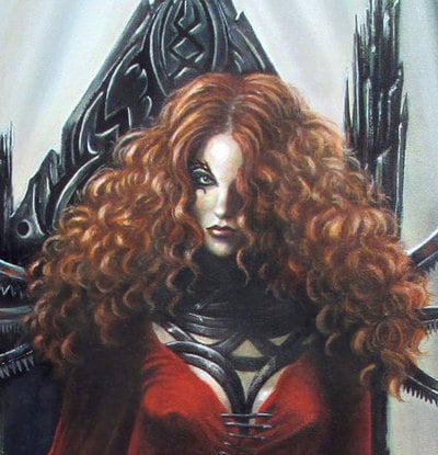 "Sygillis of Metatron" Fantasy Art Illustration print evil mage