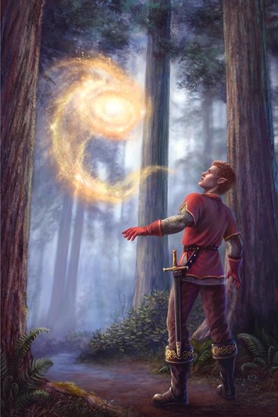 Sylvan Horn book cover illustration art print elven magic