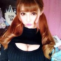 Japanese sweet sexy striped sweater - Thumbnail 1