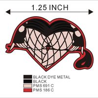 Heart Butt Enamel pin - Thumbnail 1