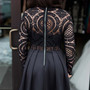 Dress - Crochet Lace Dress - Black-1