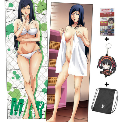 Brand new mari kurihara prison school anime dakimakura japanese hugging body pillow cover h3132