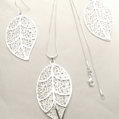 Leaf jewelry - set