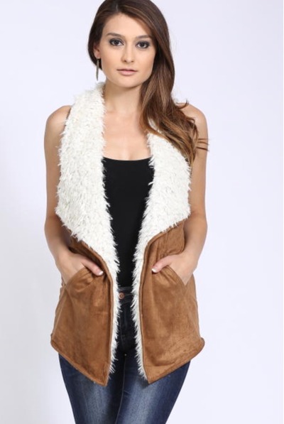 Faux Suede Vest