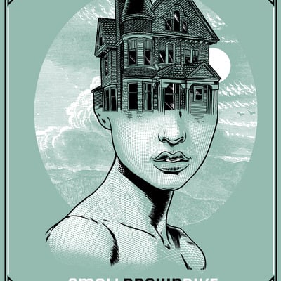 Small brown bike - bell's poster