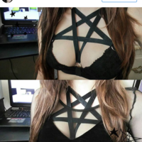 Black Dolly Pentagram Harness - Thumbnail 4