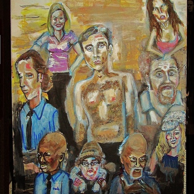 40 year old bag of sand painting