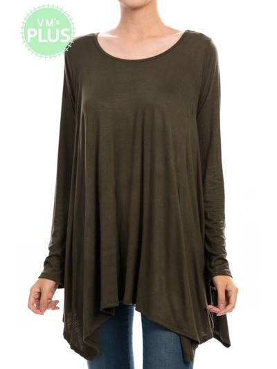Asymmetrical Tunic Top