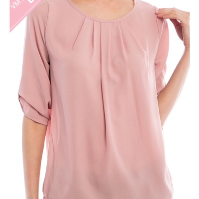 Solid chiffon top - Thumbnail 4