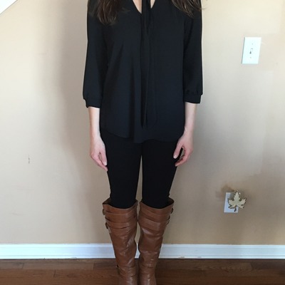 Self tie chiffon top - Thumbnail 4