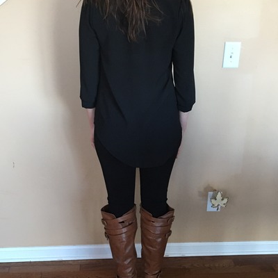 Self tie chiffon top