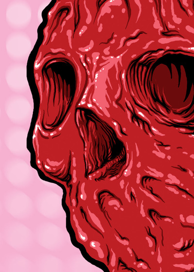 Skullentine - pink background