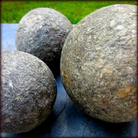 Ready to Finish Set of 3 Paper Mache Accent Balls MADE to ORDER - Thumbnail 2