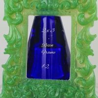 Light Green Sparkle Resin Photo Frame 2x3 - Thumbnail 1