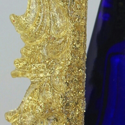 Light green sparkle resin photo frame 2x3