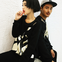 JAPANESE FASHION DIMENSIONAL DECORATIVE SEQUINS VALENTINES SWEATSHIRT - Thumbnail 2