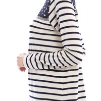 Eyelet Trim Top - Thumbnail 2