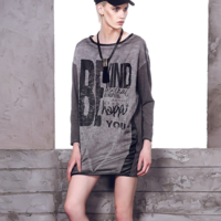 EUROPIAN FASHION RETRO STYLE COTTON SWEATSHIRT 23533301 - Thumbnail 2