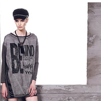 EUROPIAN FASHION RETRO STYLE COTTON SWEATSHIRT 23533301 - Thumbnail 3