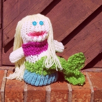 Blond Mermaid Puppet