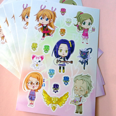Suite precure sticker sheet - Thumbnail 4