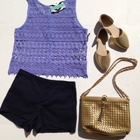 Liliac Crochet Tank  - Thumbnail 2