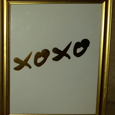 Framed "xoxo" 8x10 inspirational glimmer quotes collection  