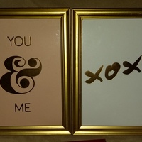 FRAMED "XOXO" 8x10 Inspirational Glimmer Quotes Collection   - Thumbnail 1