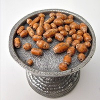 Rust Aged Vintage Book Salvaged Paper Beads, 30 pcs - Thumbnail 1