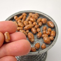 Rust Aged Vintage Book Salvaged Paper Beads, 30 pcs - Thumbnail 3