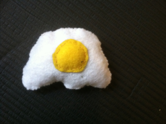 'The Sunny Side Up' custom catnip toy!
