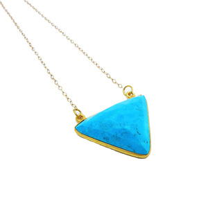 Triangle Turquoise Necklace - Thumbnail 2