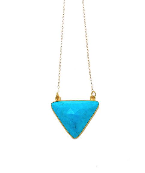 Triangle Turquoise Necklace