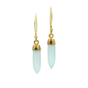 Chalcedony Spike Earrings