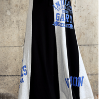 EUROPEAN FASHION LETTERS PRINTED A LINE LONG CASUAL SKIRT - Thumbnail 1