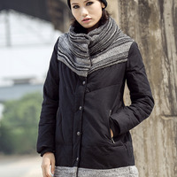 JAPANESE DESIGN SWEATER STITCHED COTTON WINTER COAT 51461071 - Thumbnail 4