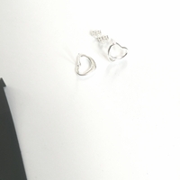 Heart Shape Stud Earrings - - Thumbnail 1