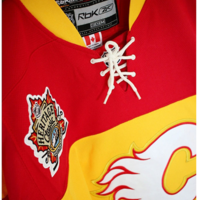 RBK NHL CENTER ICE HERITAGE ALBERTA RED YELLOW TOP JERSEY - Thumbnail 2