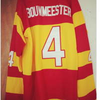 RBK NHL CENTER ICE HERITAGE ALBERTA RED YELLOW TOP JERSEY - Thumbnail 1