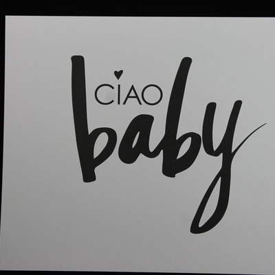 "ciao baby" 8.5x11.5 inspirational glimmer quotes collection  