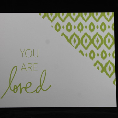 "you are loved" 8.5x11.5 inspirational glimmer quotes collection  
