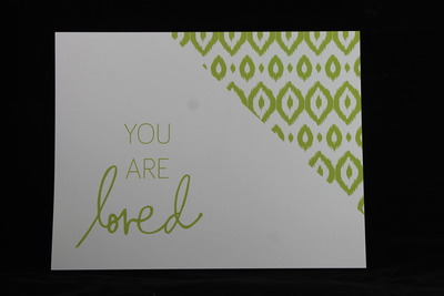 "YOU ARE LOVED" 8.5x11.5 Inspirational Glimmer Quotes Collection  