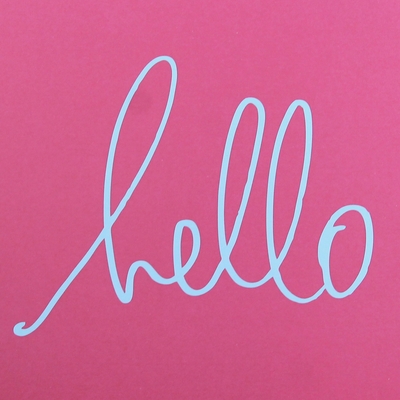 "hello" 8.5x11.5 inspirational glimmer quotes collection  