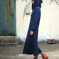 JAPANESE ETHNIC STYLE FASHION FREE SIZE DRESS SWEATSHIRT - Thumbnail 2