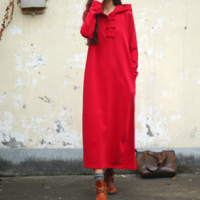 JAPANESE ETHNIC STYLE FASHION FREE SIZE DRESS SWEATSHIRT - Thumbnail 4