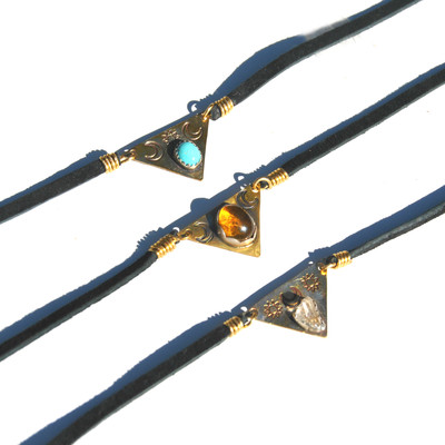 Brass & stone chokers - Thumbnail 3